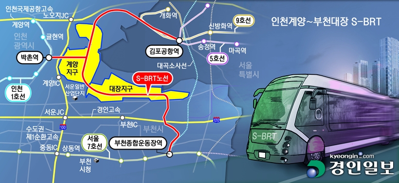 Only the decision of the Ministry of Land, Infrastructure and Transport of’Hwaseong Dongtan Tram’ remains…  Incheon Gyeyang ~ Bucheon Daejang S-BRT run