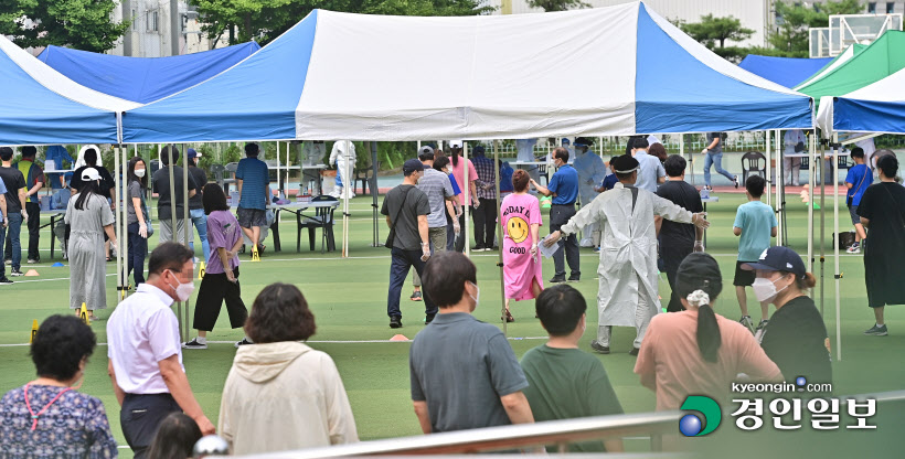 인천 인주초등학교 집단감염 선별진료소 설치2