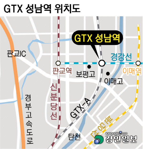 `GTX성남역 환승센터` 해법 찾을까… 성남시 전문용역 8월 발주