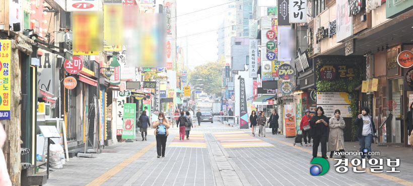 핼러윈데이 한산한 로데오거리 (2)