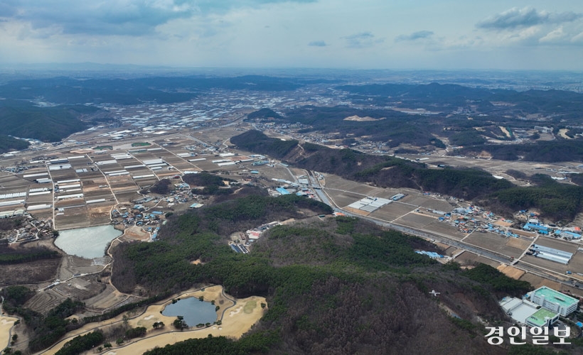 용인 반도체클러스터 예상부지 남사읍 전경./경인일보DB