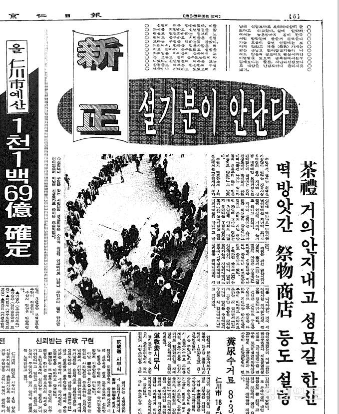 1983년 1월4일자 경인일보 기사