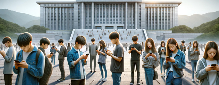 ‘정치에 무관심한 청년’ 이라는 문장을 챗지피티에 입력한 후 출력된 모습.