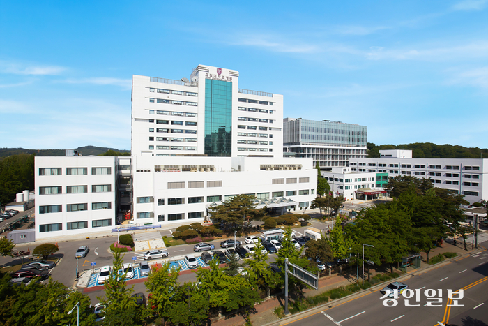 고려대학교 의료원 소속 교수들이 1일 응급·중증 환자를 제외한 무기한 휴진을 예고해 안산시의 유일한 대학병원인 고대안산병원도 진료 차질이 예상된다. 사진은 고대안산병원 전경. /경인일보DB