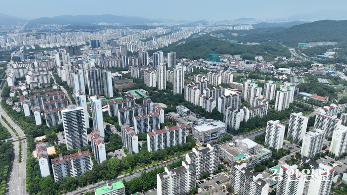 재건축을 앞두고 있는 분당신도시 전경. /경인일보DB