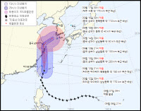 14호 태풍 '찬투' 한반도 북상… 추석 연휴 전 제주·남해안 많은 비