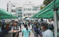 [포토] 발전본부·인천 서구, 어르신들 삼계탕 대접