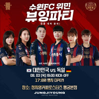 수원FC, 여자축구대표팀 응원 뷰잉파티 성황리에 마쳐