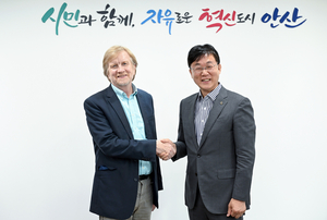 이민근 안산시장, 세계적인 로봇 석학 브래들리 넬슨 교수와 '로봇 산업' 협력 모색