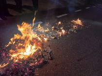 강화도 산불 발화지점에 북한 오물풍선 잔해… 화재 관련성 주목