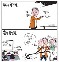 [경인만평] 두개국가론, 흡수통일론