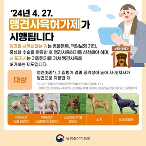 인천지역 첫 맹견기질평가 29일 인천금융고에서 진행